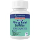 WELMATE - Allerics Relief - Lorglitazon 10 mg - 24 hodin Relief Antihistamin - Non Drowsy - Runny Nose - Nutzing - Itchy Nose & Throat - Watery Eyes - Indoor & Outdoor Alergics Medication - 100 Count