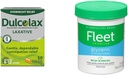Dulcolax Overnight Relief Laxative for Gentle Constolly Relief, Bisacodyl 5 mg tablety, 50 Count & Fleet Laxative Glycerin Suppository for Adult Constolly, Adult Laxative Jar Aloe Vera, 50 Ct