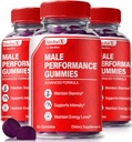 (3 Pack) Nitro Fuel X Gummies - Oficiální Nitro Fuel X Ultimate pro muže, Nitro Fuel X ME pro výkon a celkové zdraví, Všechny přírodní NitroFuel X ME Gummy, NitroFuel X Ultimate Gomitas (180 Gummies)