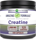 Amazing Applicas Creatin 3000 Mg Amino Acid Supplementary 124; Kapsle 124; Non- GMO CLAS124; Gluten- Free CLAS124; Made in USA (1 balení 124500 Počet)