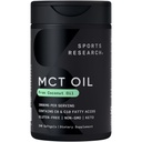 Sportovní výzkum Keto MCT olejové pilulky z kokosové oleje 124; Keto palivo pro mozek & tělo - Non- GMO ověřené, Soy & gluten zdarma tekuté softbely (240 Počet)
