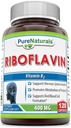 Čisté Naturals Riboflavin 400 Mg 120 Kapsle