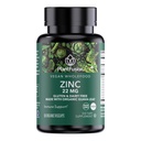 PlantFusion Vegan Zinek Doplňky 22 mg - Wholefood Complex, Chelated Zinek Citrát z Organic Guava Leaf pro imunitní podporu, 60 Kapsle