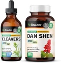 BIO KRAUTER Cleavers tinktura 4 Fl. Oz. & Dan Shen 100 Kapsle