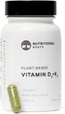 Nutriční Roots - Vitamin D3 & K2-5000 iu - 1 bilion CFU Probiotika - Algal Omega 3 DHA - Imunitní podpora - Dietní dodatek - Veganský vzorec - 1 měsíční dodávka - 30 Kapsle
