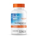 Lékařská BEST Serrapeptáza, 40.000 SPU, Podporuje Sinus zdraví, Non- GMO, Vegan 90 Veggie Caps