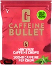 Kofein Kulka 4 Mint Kofein Candies = 400mg Kop kofeinu, rychlejší než energetické gely & Cyklistické žvýkání pro mid- Race Endurance Sport a hraní Caffeinované Energy Boost