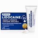 WELMATE - 5% Lidokain Numbing Cream, 2oz (60g) - Maximální síla Lidokain Cream - Hemoroid Relief - Anestetika pro vnější použití, Vitamin E - Dětská rezistence - Topical Skin Care