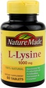 Nature Made Extra Strength L- Lysin 1000 mg tablety, 60 Počet proteinových syntetik (balení po 3)