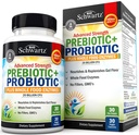 Advanced Prebiotika a Probiotika pro ženy a muže, Imunitní, Digestive & Gut Zdraví s L. Reuteri, Inulin Fiber, Digestive Enzymy, Non- GMO, Gluten- Free, Dairy- Free, 30 Kapsle