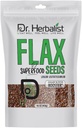 Dr. HERBALIST Flax Seeds 400g, Linum Usitatissimum, Alsi Seeds, Super Food, esenciální Omega mastné kyseliny, High in Plant- based Protein, and Fiber, for Smoothies, Baking, for Easy Digestion and Absorption