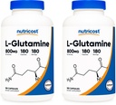 Nutricost L- glutamin 800mg, 180 tobolek (2 lahvičky)