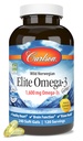Carlson Elite Omega33 Gems, 1600 mg Omega33 s EPA & DHA, Lemon Flavor, 240 Softgels - Wild- Casted Norsky Fish Oil, Udržitelně sourced