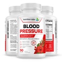 Krevní tlak Podpora & Srdce Zdraví Kardiovaskulární dodatek W / Hawthorn, Hibiscus. Podpora oxidu dusnatého pro normální podporu krevního tlaku W / vitamin B12 & kyselina listová. 90 CT