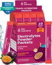 KEY NUTRIENTY Multivitamin Electrolytes Powder Packets - Delicious Passion Fruit 40 Pack Hydration Packets - Travel Hydration Powder - No Sugar, No Calories, Gluten Free - Made in USA