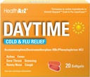 HealthA2Z ® Denní medicína 124; Cold & Flu Medicine 124; Výkonný multi- Symptom Daytime (20 Softgels) (Denní Cold & Flu Medicine (20 Count Pack 1))