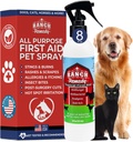 Poranění pomoc při hojení a Itch Relief sprej pro psy, kočky, koně, bezpečné pro všechna zvířata - Všechny přírodní - Vyrážka, Bites, Burns & Hot Spot Léčba - Kožní podráždění a alergie řešení (8oz)