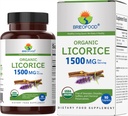 Brieofood Organic Licorice 1500mg, 45 Servings, Vegetarian, Gluten Free, 90 Vegetarian Tablety