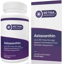 Přírodní Astaxanthin Eye Vitamin 10mg - doplňky k podpoře oční zdraví - až 90 krát silnější než syntetický - Vyrobeno doktory - 3. strana Certifikovaná - 60 Softgels