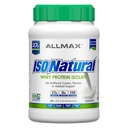ALLMAX Nutrition ISONATURAL Syrovátkový proteinový izolát, bez příchutí - 2 lb - 27 gramů proteinu na Scoop - nulový tuk & cukr - 99% laktóza zdarma - s prebiotiky - Žádné umělé aroma - 31 Podání