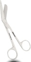 ProMaxCare 5.5 Inch Trauma nůžky pro sestry - Lister Obvazové nůžky Veterinární - Zdravotnické nůžky pro sestry, Chirurgické a EMS použití (Silver)