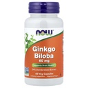 Foods Ginkgo Biloba 60 mg 24% Extract, 60 Kapsle