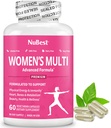 Multivitamin pro ženy s 39 klíčovými živinami, esenciální vitaminy, minerály, horny Kozí tráva, Maca, Wild Yam, Red Clover, Cranberry, Arginin, Bylinný dodatek 124; 60 Veganské kapsle 124; 1 měsíc Dodávka