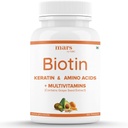 Beard Biotin, Promotes Silnější & Silnější Beard Růst, Pohon s vitamínem A, Vitamin E, Vitamin B7, Keratin & Amino Acids PHARMA124; 100% Vegan (60 tablet - Balení po 1)