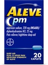 Aleve Pain Relief and Nighttime Sleep Aid Naproxen Sodné Kaplety - 20 Počet