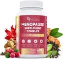 Menopauza Doplňky pro ženy, 10 Miliarda CFU Probiotic, 19- in-1 Multivitamin & Ashwagandha Extract, DIM, Hormonální bilance, Podpora Hot Flashs, Noční poty, Mood, Spánek 124; Vegan, 120 Kapsle