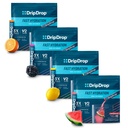 Hydratace DripDrop - Electrolyte Powder Packets - Meloun, Berry, Lemon, Orange - Hodnota Variety Bundle - 128 Počet