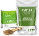 Certified Organic He Shou Wu - Large 5oz Bag of 30: 1 Concentrated-Fo-ti - Organic Photi Extract- Fo ti He Shou Wu Organic-Plus Bamboo Spoon zdarma
