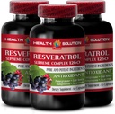 Zesilte svou přirozenou staminu - RESVERATROL SUPREME COMPLEX - Resveratrol Extract s Goji Berry, Acai, Noni, Pomegranát, Mangosteen, Superfluit Blend, Antioxidant, Imunitní podpora, 3 Bot 180 Caps