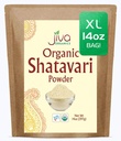 Jiva Organics Organic Shatavari Powder 14 Ounce Bulk Bag - Chřest racemosus - čistý Ayurvedic Herb