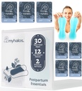 Myhalos 44 ps- Hazel Wipes & Perineal Ice Packs for Postpartum, Hemoroids & C Section Ice Packs for Postpartum -30 Alkohol zdarma čarodějnice Hazel for Postpartum Care & Hemoroids Cold Postpartum