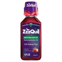 ZzzQuil, Nighttime Sleep Aid Liquid, 50 mg Difenhydramine HCl, No.1 Sleep Aid Brand, Fall Asleep Fast, Non-Habit Forming, Calming Vanilla Cherry, 12 FL OZ