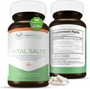 Vital Salts, Electrolyte Salts for Energy and Endurance, Chlorid sodný, Electrolyte doplňky, Krevní tlak Supplement, Svalové křeče Relief, 120 Slané kapsle - Návrat Zdravý