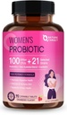 CÍLOVÉ PRObiotiky NATURY pro ženy Stravovací zdraví se 100 miliardami CFU, Womens Probiotic pro Gut Health & Imunity Support, Péče o pleť, s Cranberry & D- mannose, 90 Žvýkací tablety (45 denní dodávka)