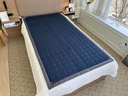 Uzemnění Queen Mat- nerezová ocel Fabric, 59x79 palec (námořnictvo)