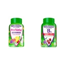 Vitafuze PreNatal Gummy Vitamíny, Malina Lemonade Ochucené, Těhotenství Vitamíny pro ženy & Extra Síla Vitamin B12 Gummy Vitamíny pro podporu metabolismu energie