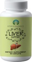 Játra Podpora Bylinné Ayurvedic Dodatek, Podporuje zdravé játra, Směs 13 Mocné Byliny, Vegan, Gluten- Free, 60 Kaplety