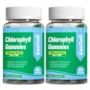 2 Pack chlorofyl gumy pro tělesný zápach Deodorant *, Cukr zdarma žvýkací chlorofyl pro imunitní podporu ženy Vegan Non- GMO, 120 Počet
