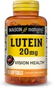 MASON NATURAL Lutein 20 mg s vitaminem E - Zdravá vize a funkce očí, podporuje oční zdraví, 30 Softgels