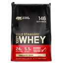 Optimum Nutrition Gold Standard 100% syrovátkový protein prášek, vanilková zmrzlina, 10 liber (balení květen Vary)