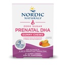 Nordic Naturals Zero Sugar DHA Prenatal Vitamin Gummies, Jahodová pomerančová příchuť - 27 Gummies - doplňky pro těhotenství - 600 mg Omega33 Fish Oil a 400 IU vitaminu D3-27 Servings