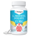 L Methylfolát 15 mg (5- MTHF) - aktivní kyselina listová s B6 a B12 - Vegan, bez glutenu, bez dairy- (1 balení)
