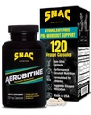 SNAC Aerobitin - Stimulant Free Pre- Workout Dodatek pro maximální vytrvalost. Nitric Oxide Booster, zlepšuje krevní tok, snižuje únavu a termogenní výhody. 120 Veggie Kapsle