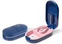Pill Cutter Splitter, Kompaktní Pill Cutter pro malé pilulky, Precision Pill Splitter pro tablety & Vitamíny, Přenosný Pill Splitter pro cestování a denní použití (modrá)