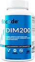 Fitcode Diindolylmethan DIM dodatek pro muže - Advanced Dim 200mg s Dim plus bioperine for Enhanced Absorption - Vegan Non-GMO Hormon Balance Dodatek pro Enhanced Energy Mood and Performance