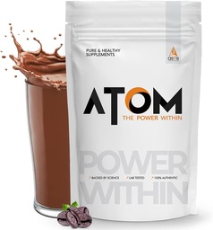 Asitis Nutrition AS- IT- is Atom Whey Protein 1kg / 35.2 Oz with Digestive Enzymes Authorisa124; USA Labdoor Certified for Accuracy & Purity Authorisation 124; Café © Latte Flavor Authorisa124; 27g Protein Cross- Flow Microfiltered Gluten- Free